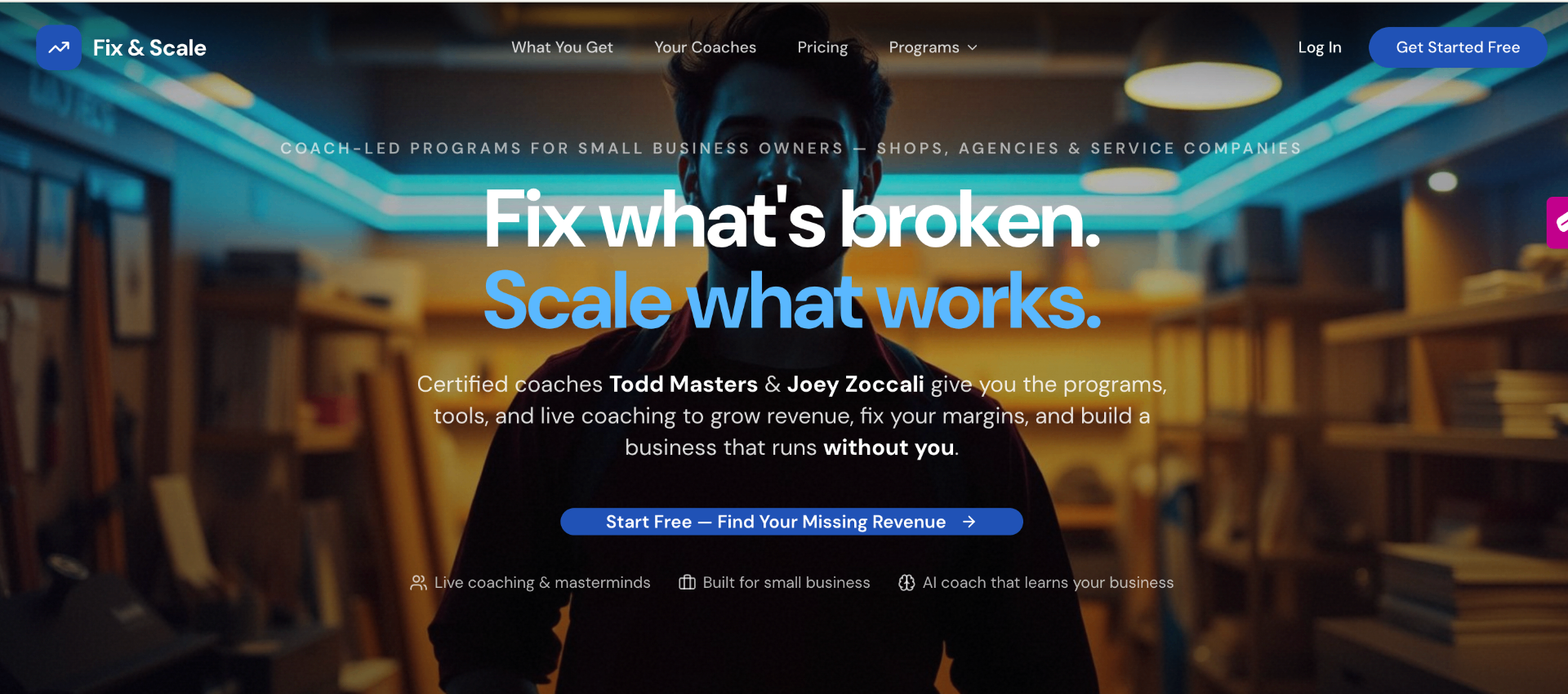 Fix & Scale — business strategy session